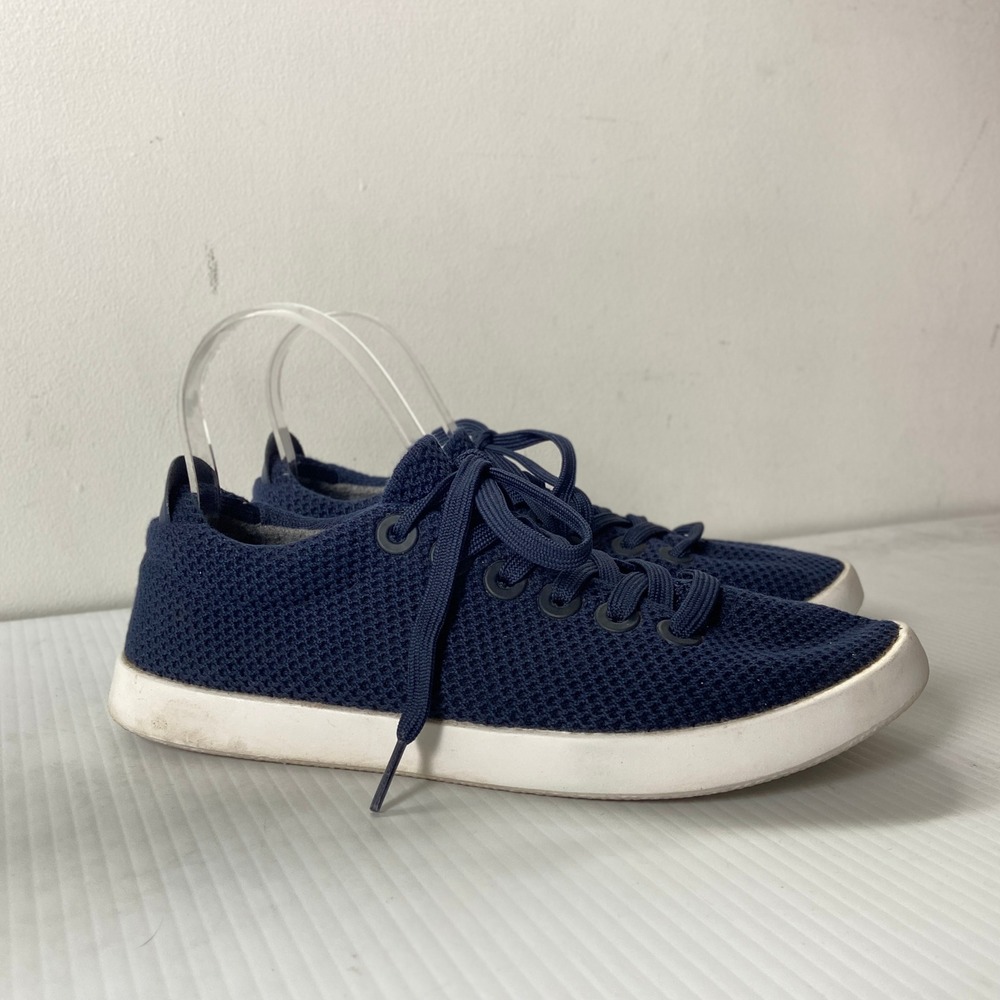 Allbirds Tree Piper Lace Up Sneakers Moonrise Navy Blue Womens 8